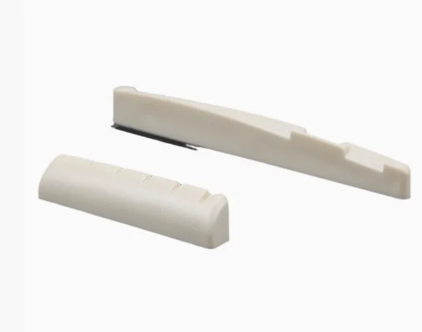 

2pcs Guitar Nut Saddle Set For Acoustic Folk Guitar Plastic Bridge Replacement String Support Tuning Stability Instrument Parts
