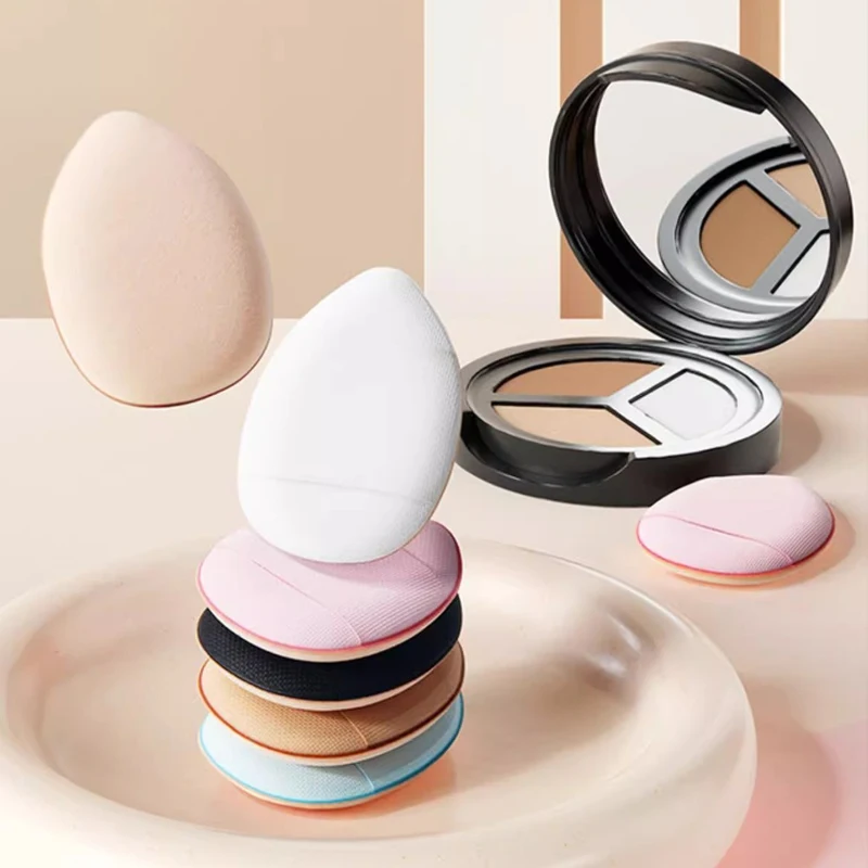 1/7/10 szt. Gąbeczki do makijażu na opuszki palców Mini Puszyste Gąbki do Podkładu Pudru Małe Gąbki do Pudru z Poduszką Powietrzną Aplikator Kosmetyczny