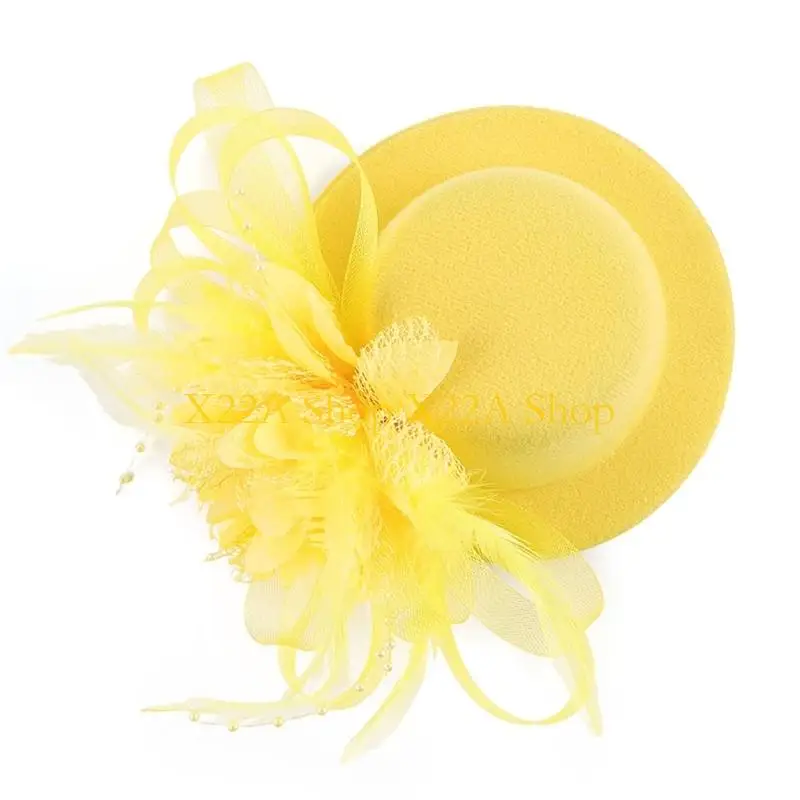 Unique Delicate Fascinator Hair Ornament Derby Top Hat Traditional Bridal Accessory