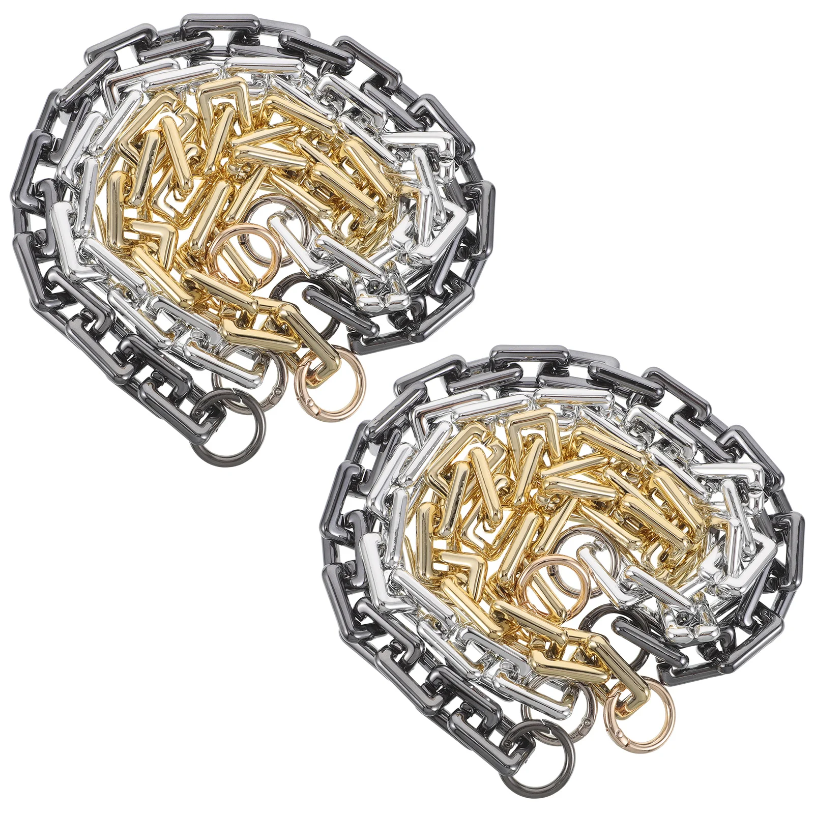 

3pcs Acrylic Purse Chain Extender Replacement Handbag Chain For Women Bag Strap Extension Durable Fashion Accessory