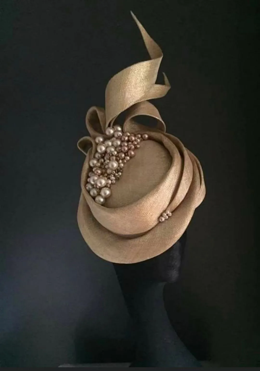 Weddinrg Hat For Women Church Hats Woman Party Ladies Dress Sinamay Derby Hat With Pearl