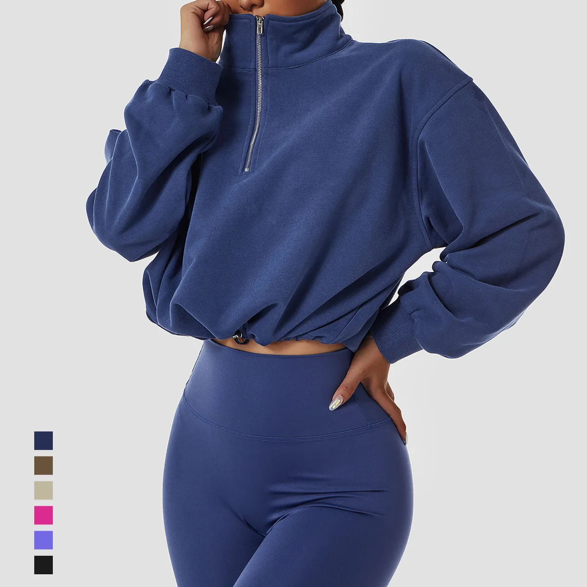 Long-sleeved Sweatshirt Women Casual Fashion Pullover Coat Jackets Fitness Sports Sweater Female Outdoor Running Loose Yoga Tops