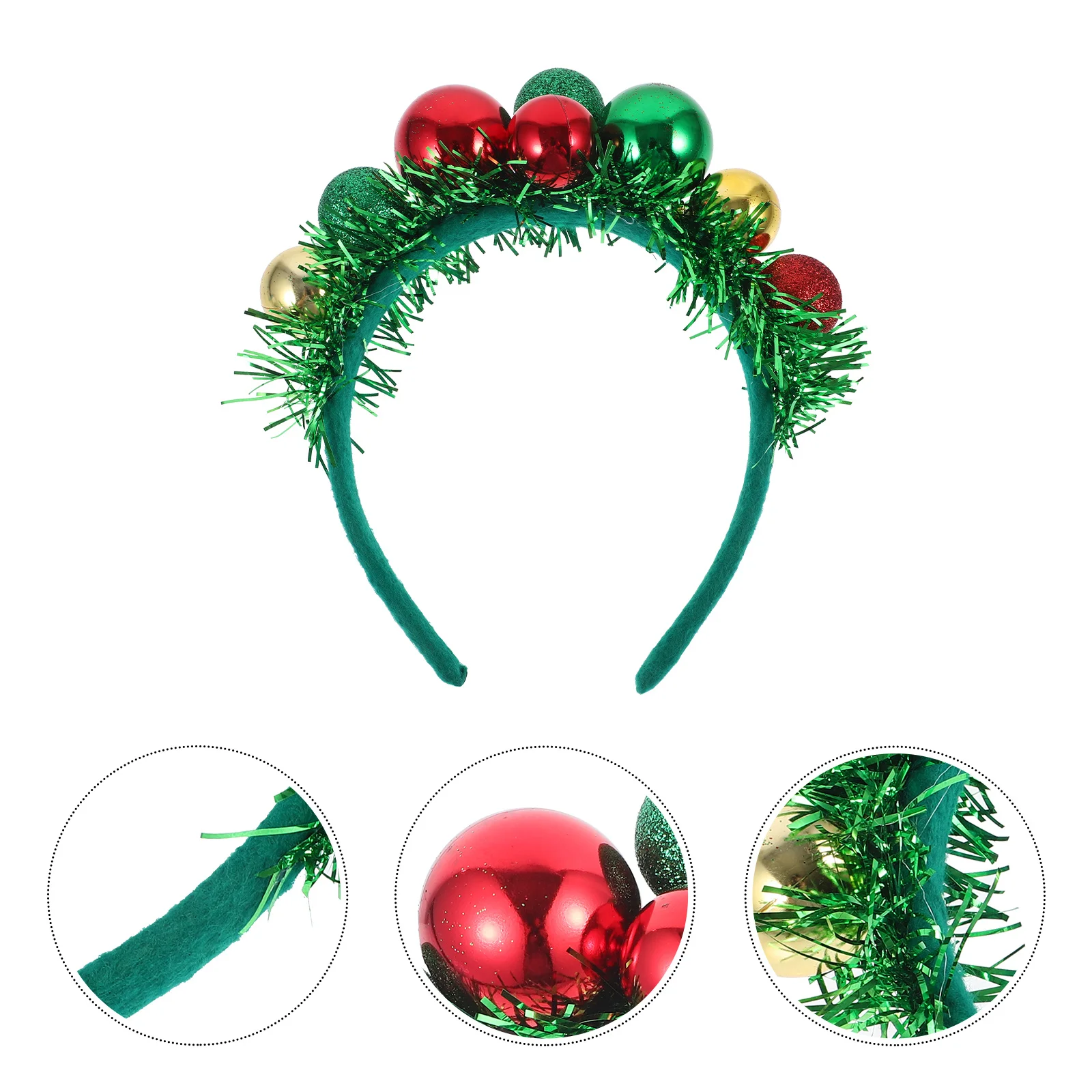 

Charming Christmas Headband Bright Ribbon Xmas Costume Props Lovely Hairbands Holiday Decor Christmas Headbands