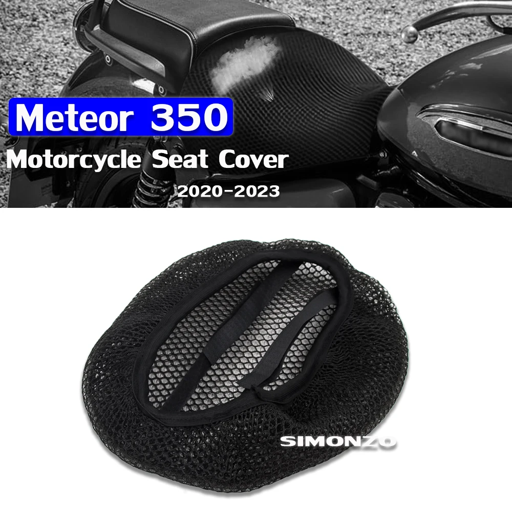 

For Royal Enfield Meteor 350 Motorcycle Seat Protect Cushion Seat Cover 3D Mesh Cushion Cover Meteor 350 Accessories 2018-2023