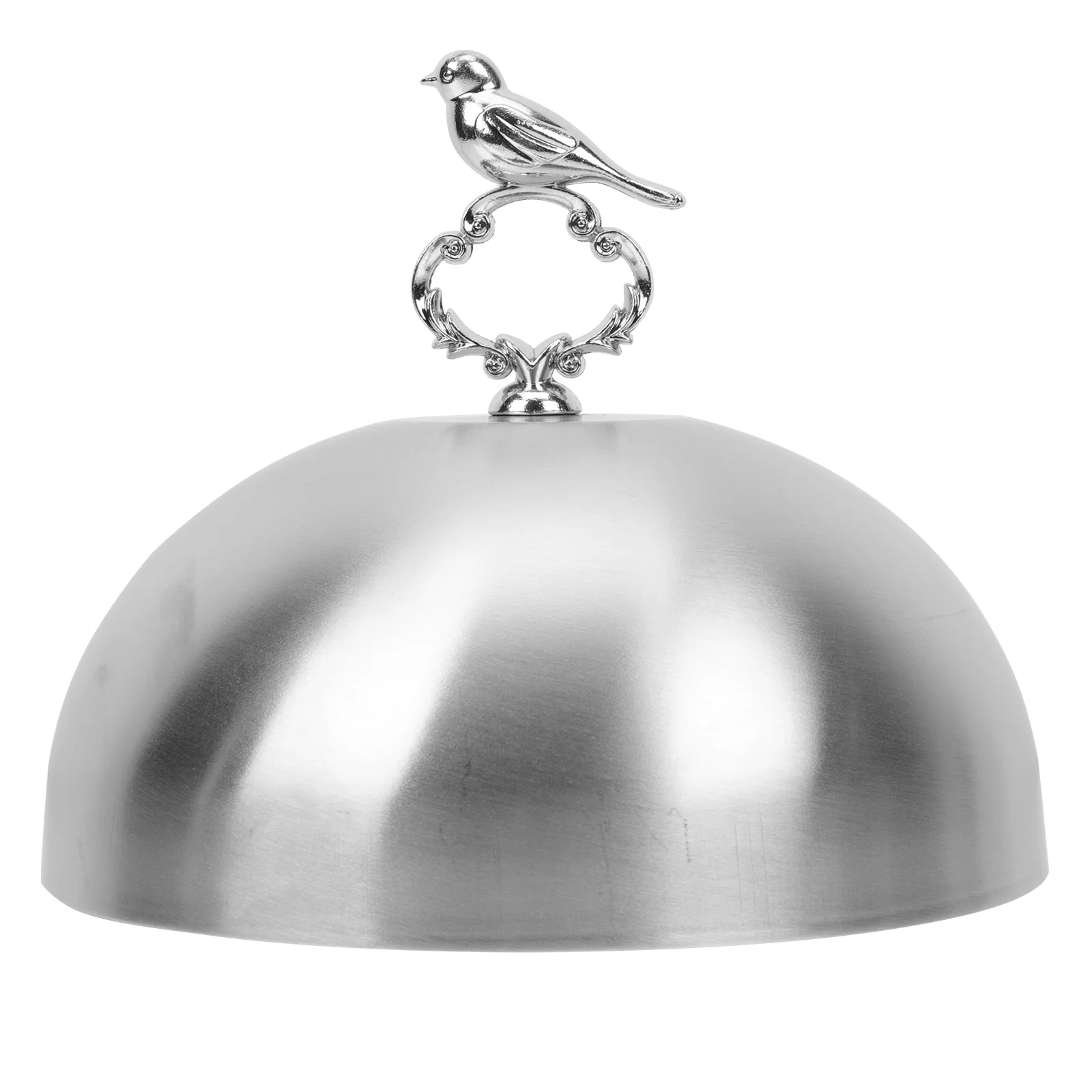 

Stainless Steel Steak Cover Round Grill Lid Silver Bird Bead Kitchen Gadget Food Protective Oilproof Hygienic Practical