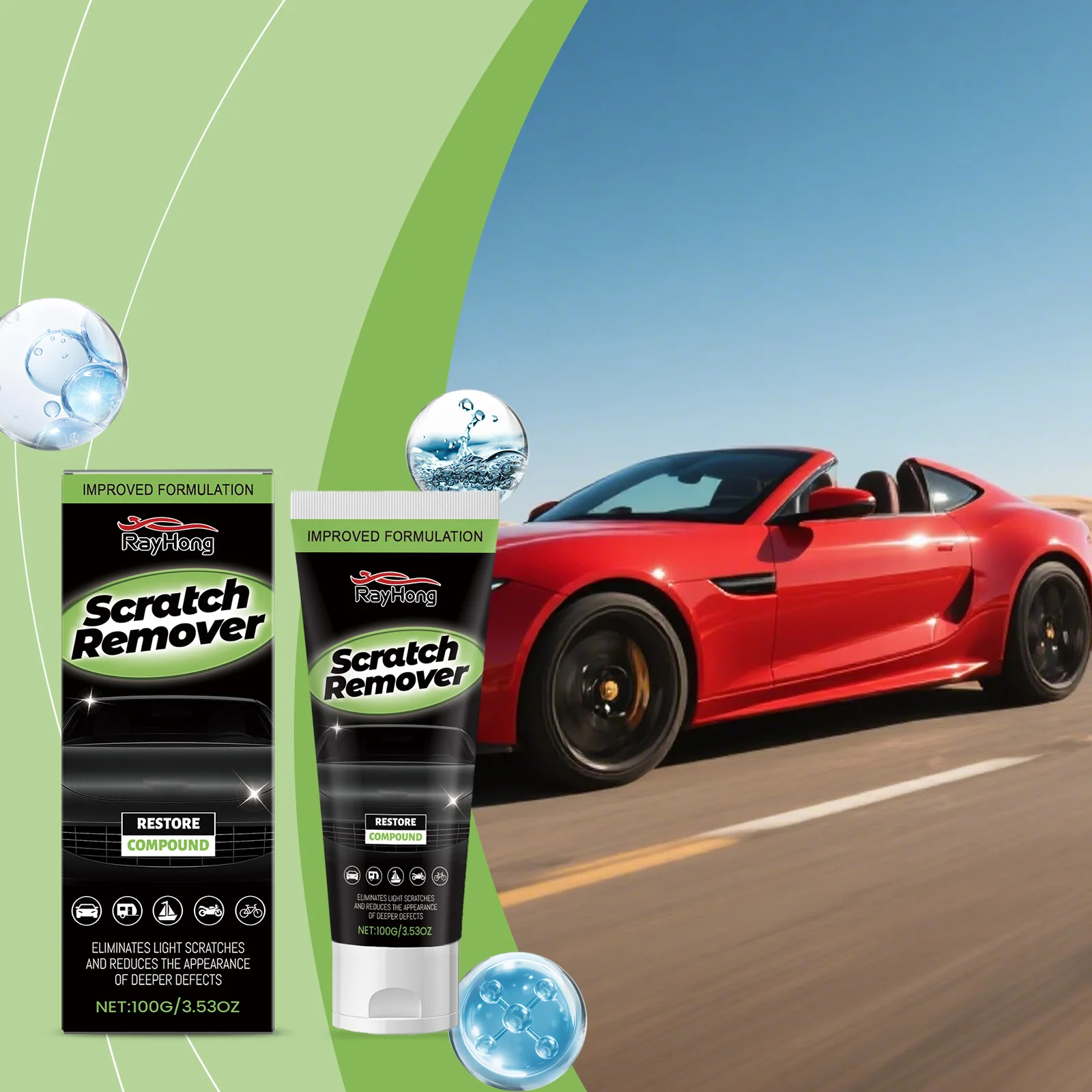 

Car Paint Scratch Care Cream with Nano Coating Helps Polish Scratches Maintain Paint Shine Suitable for Multi-Color Car Paints