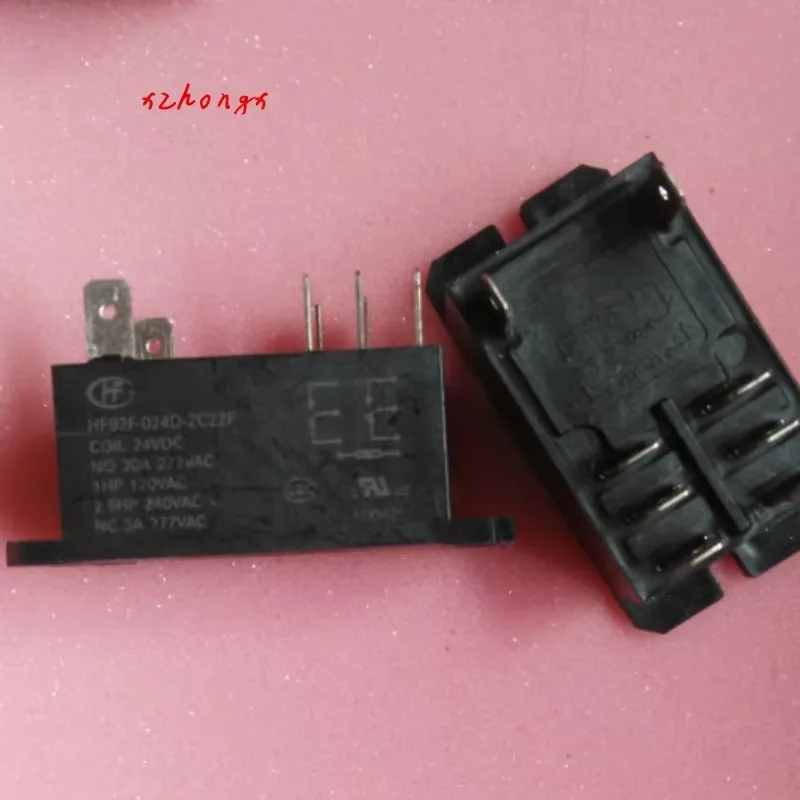 

Relay hf92f-024d-2c22f 8-pin quick connect 30a277vac