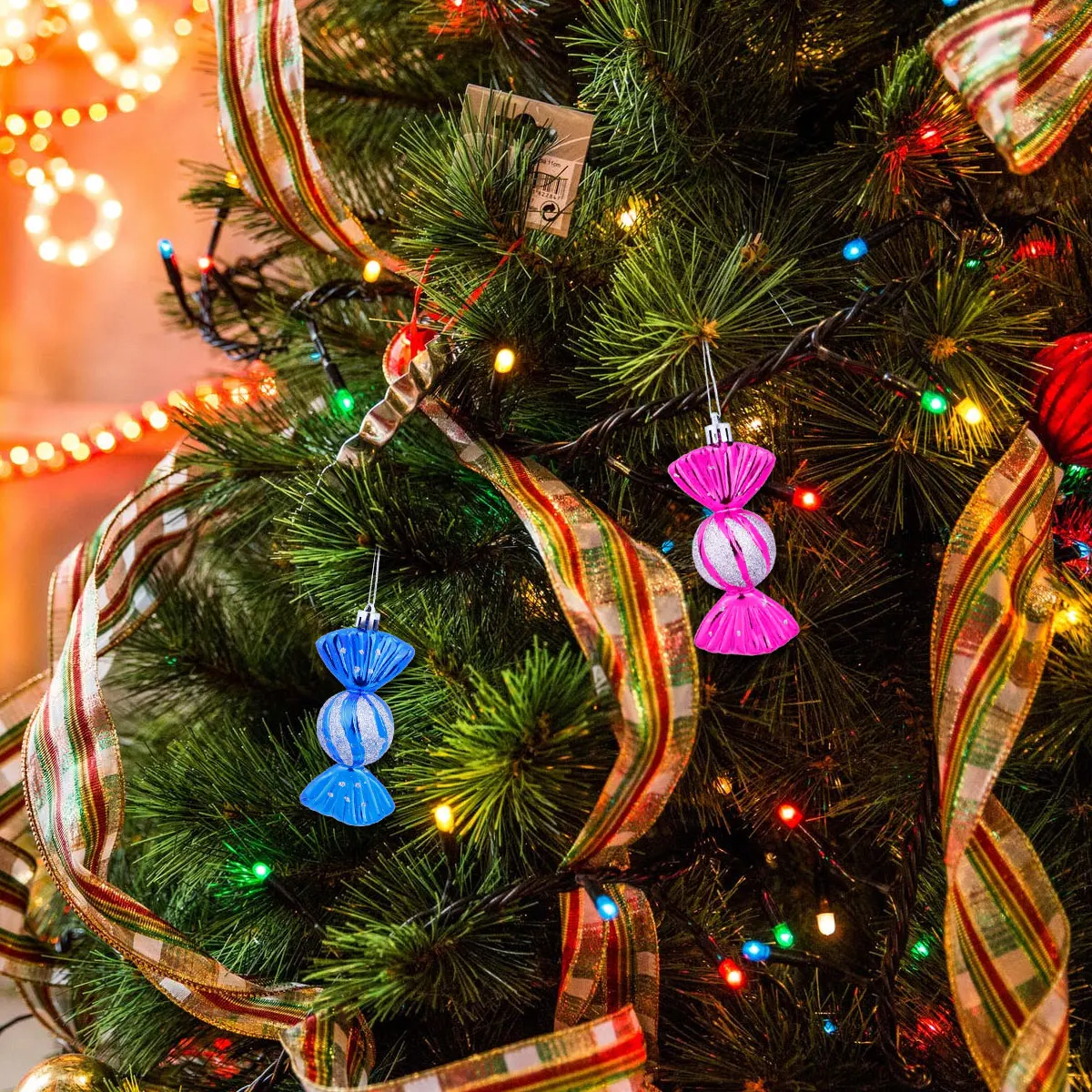 

5 Pcs Candy Pendant Xmas Ornaments Christmas Decoration Tree Decorations Hanging Child