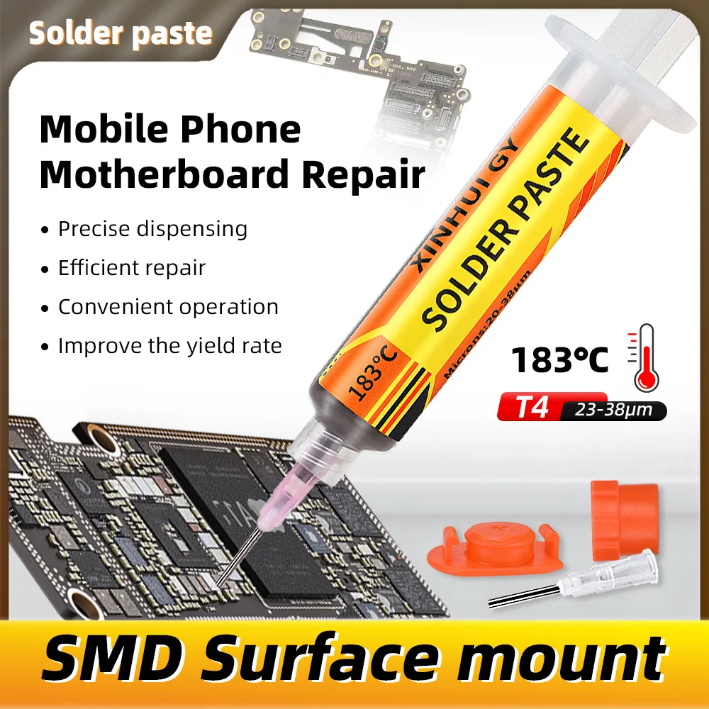 183℃ Solder Paste Reliable Soldering  Bright Weld Joints Sn63Pb37