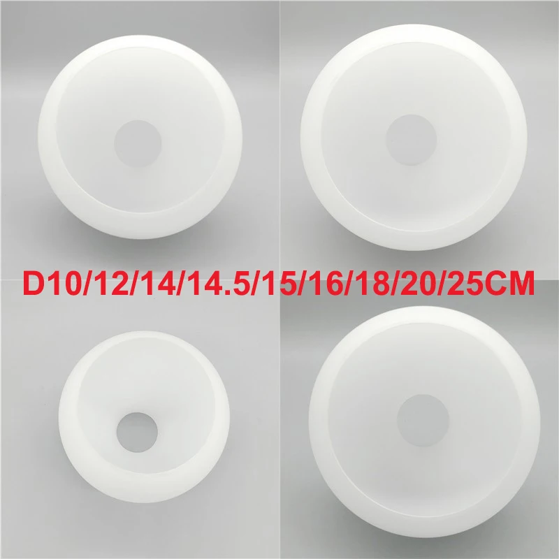 

D4cm D3cm Opening White Globe Glass Lamp Shade E27 E14 Milky Glass Lampshade Replacement Part Lighting Accessory for Chandelier