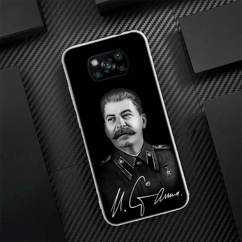 Russian Stalin Ussr Communism Silicon Call Phone Case For Xiaomi Mi 11T 10T 9T 12X 11 Lite 12 Pro 10 9 8 11i 5X 6X Ultra 5G Coqu