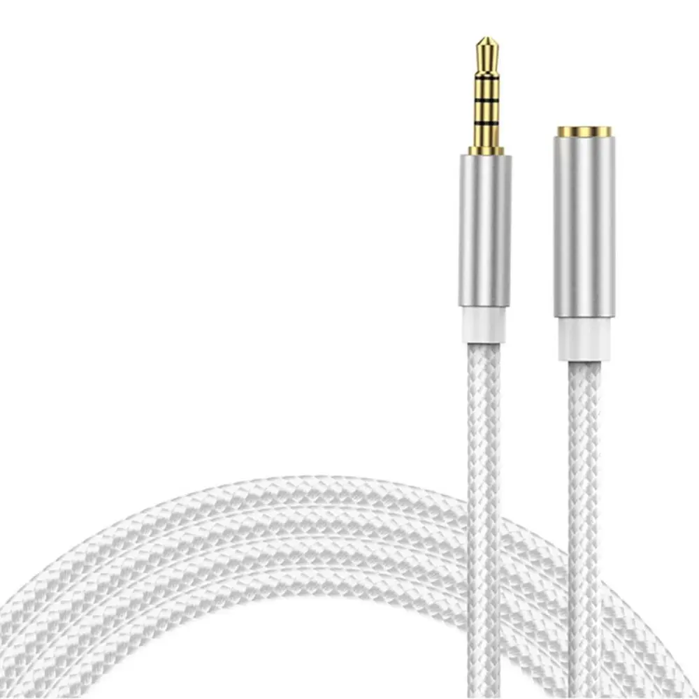 Anti-Interference Gold-Plated Audio 3.5mm Male To Female Audio Extension Cable AUX Cable Data Connection Cable Headphone Cord