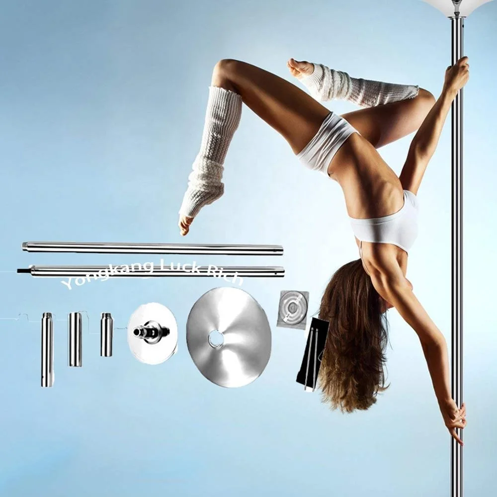

Pole Dance Tube Easy Install Chrome Height 7'4" Removable Portable Dance Pole Stripper Spin Static Pole Fitness Kit