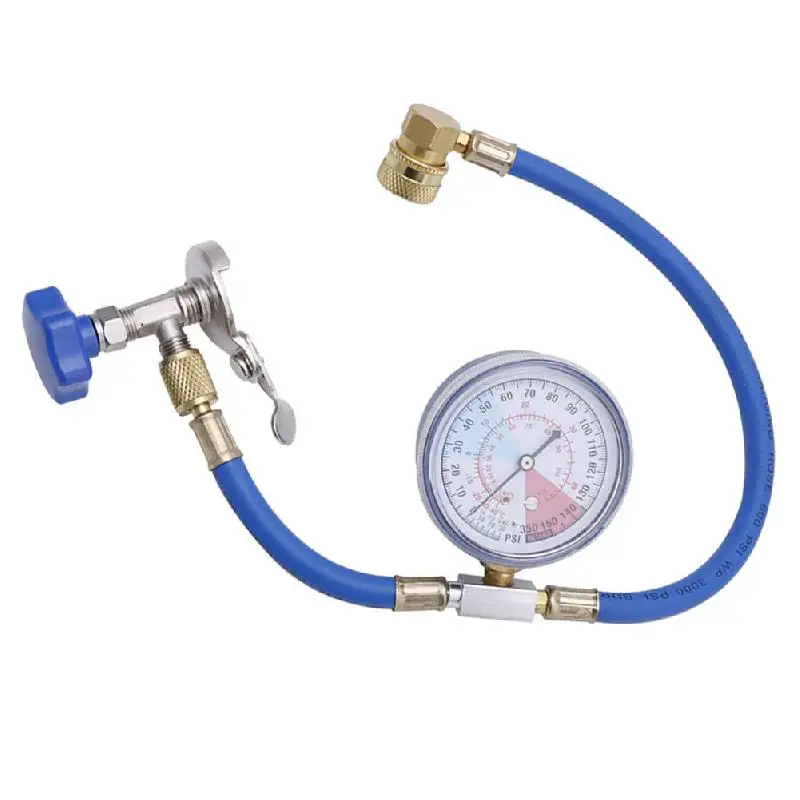 New R134A Air Conditioning Recharge Measuring Hose Gauge Valve Refrigerant Pipe Auto Car Air-conditioning Accessories