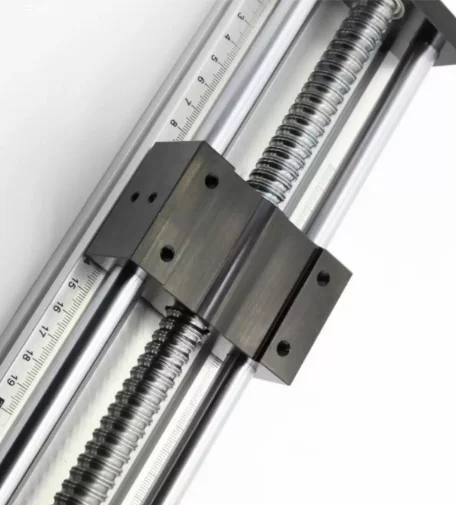 Small manual rotary wheel position-adjustable vertical movement cross-slide module