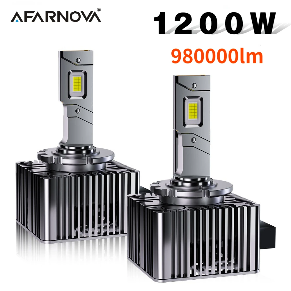 

Afarnova 1200W D1S D3S светодиодный фары D3S D2S D4S D8S 980000LM D1R D2R D3R D4 CANBUS светодиодный двухсторонний чип CSP 6000K Plug & Play лампа