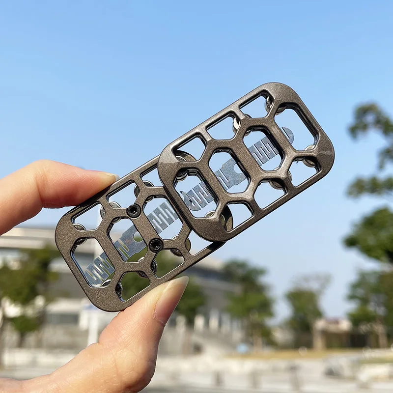 Uitgehold Onbeperkt Duwen Slider Zinklegering Magnetische Push Slider Fidget Speelgoed Office Desktop Decompressie Speelgoed ADHD Gereedschap