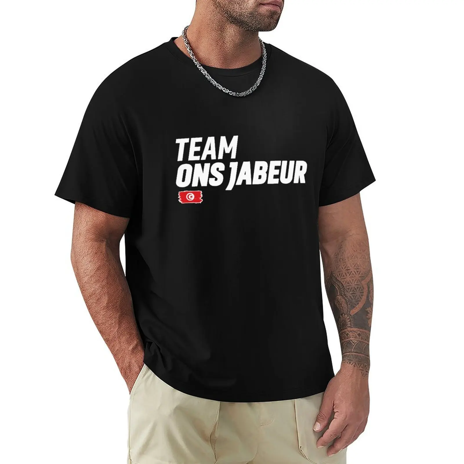

Team Ons Jabeur Tusinian T-Shirt sublime heavyweights Aesthetic clothing summer clothes black t-shirts for men
