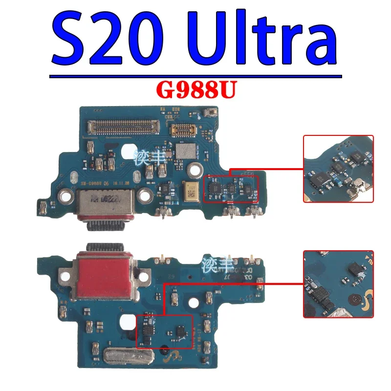 Usb Dock Charger Port for Samsung Galaxy G977 G981 G986  G988 G970 G780 B N U V S10 Lite S20 Fe Plus Ultra Charging Board Module