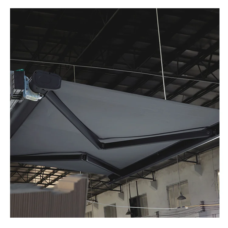 

Heavy-Duty Automatic Extendable Aluminum Alloy Remote Control Patio Awnings Modern Garden Windproof Camping Sunshade Party