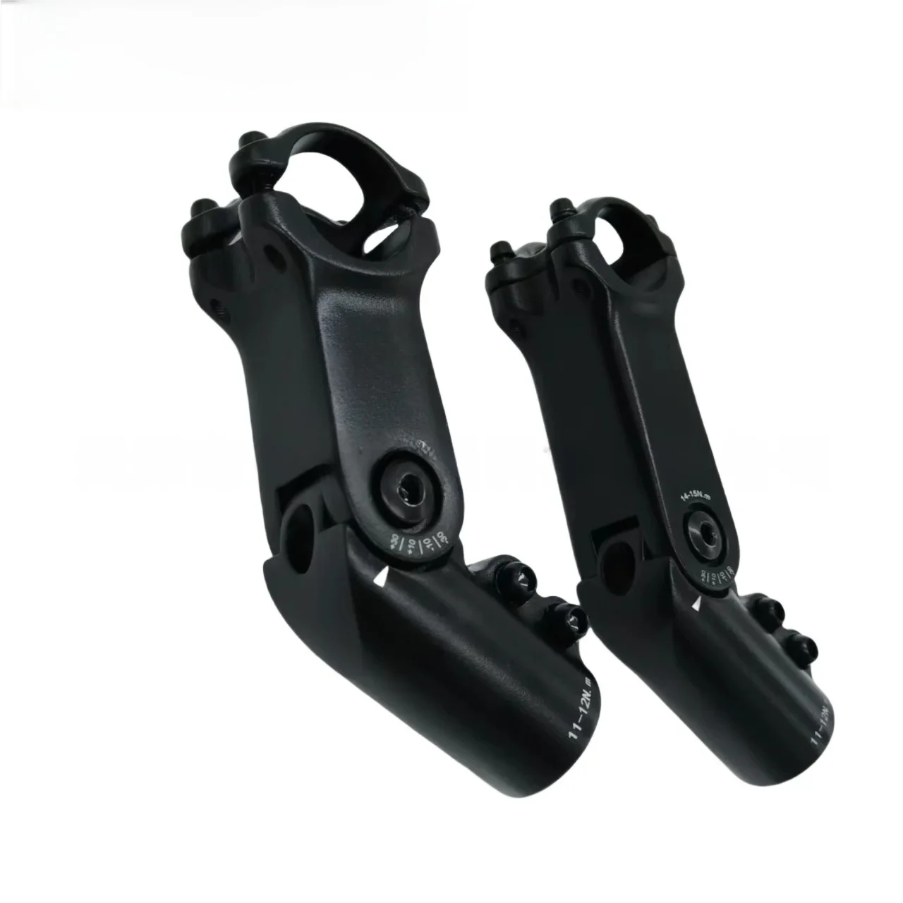 Aluminum Alloy Adjustable Bike Stem 45mm Riser 31.8*28.6mm Mountain Bike Handlebar Stem 90/110mm Length MTB City Bicycle Height