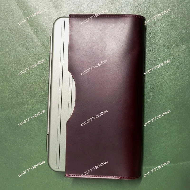 Portable Cigar Case with Special Genuine Leather Protective Cover, Lightweight Aluminum Alloy for Outdoor Travel