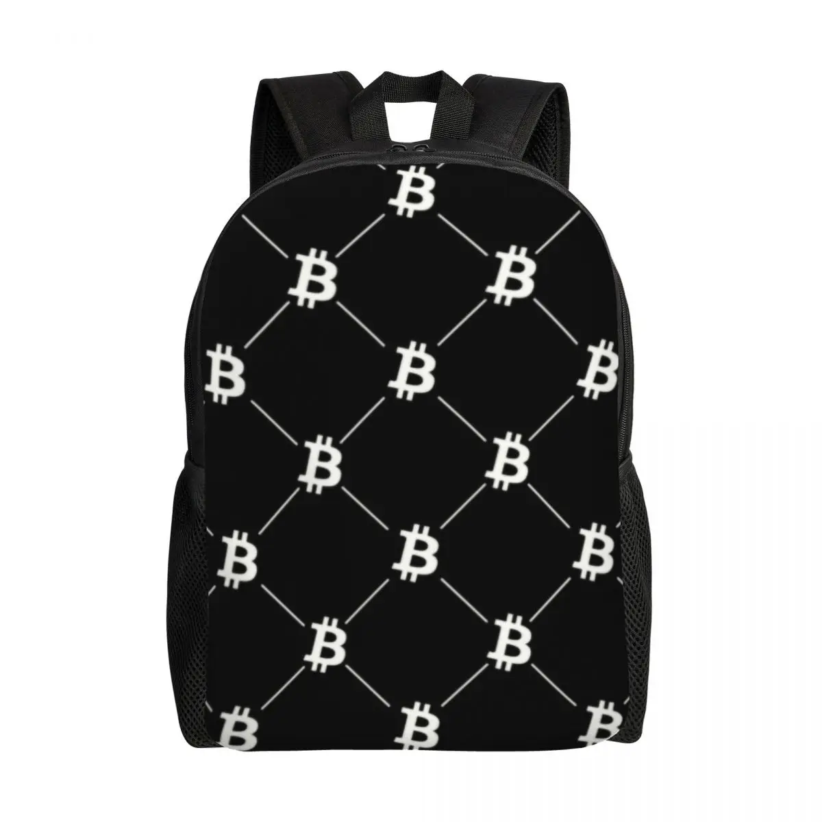 Bitcoin Bull Travel Backpack Men Women School Laptop Backpack BTC Cryptocurrency College Student Daypack Bags Lightweight