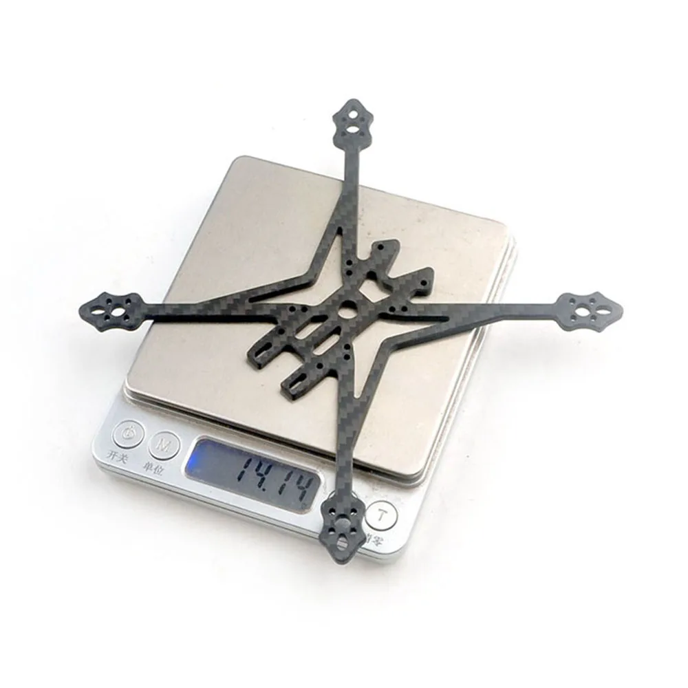 Happymodel Crux35 pieza de repuesto 150mm distancia entre ejes fibra de carbono 3mm de espesor placa inferior AIO reemplazar brazo para RC Dron de carreras con visión en primera persona