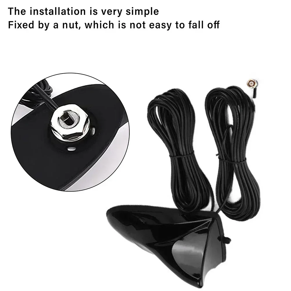 Aerial Roof Antenna Accessories Car DAB / DAB+ Receiver AM/FM Radio GPS GPS Navigation Receiving Replace Parts Rg174