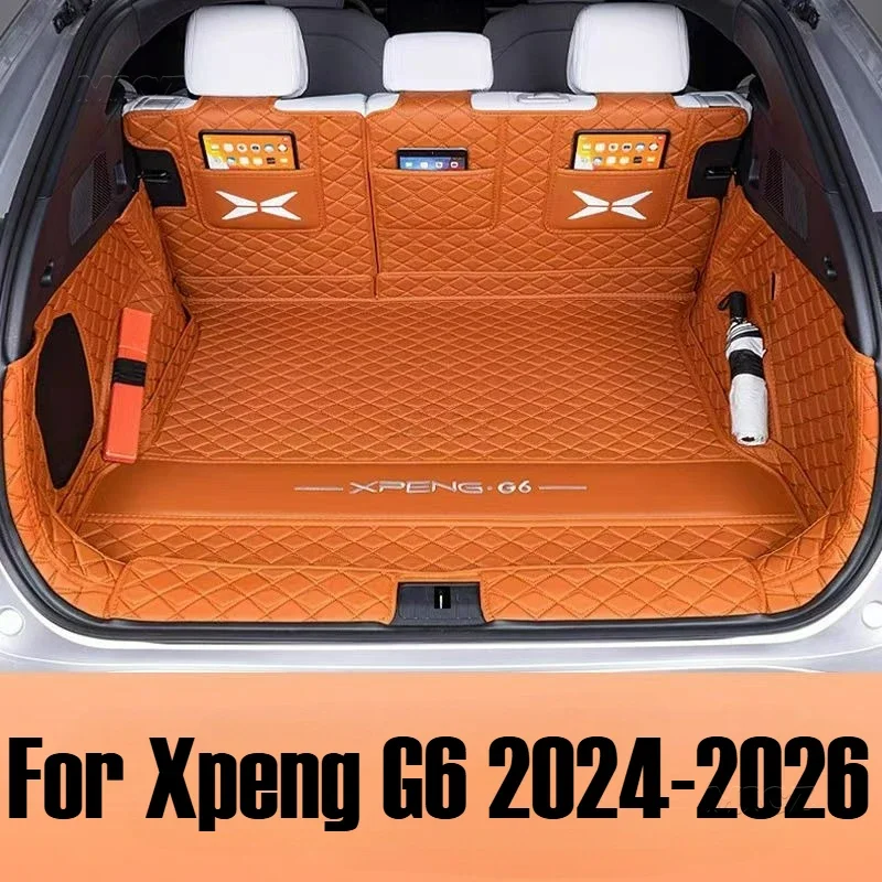 

Для Xpeng G6 2024 2025 2026 автомобильные аксессуары коврик для багажника задний багажник защита грузового багажника кожаный коврик модификация интерьера
