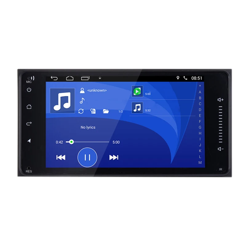 

2Din 7 Inch Hd Car Multimedia Android 7.1 Stereo Headunit Radio Player Bluetooth 4.0 Handsfree Wifi Car Gps Navigation For