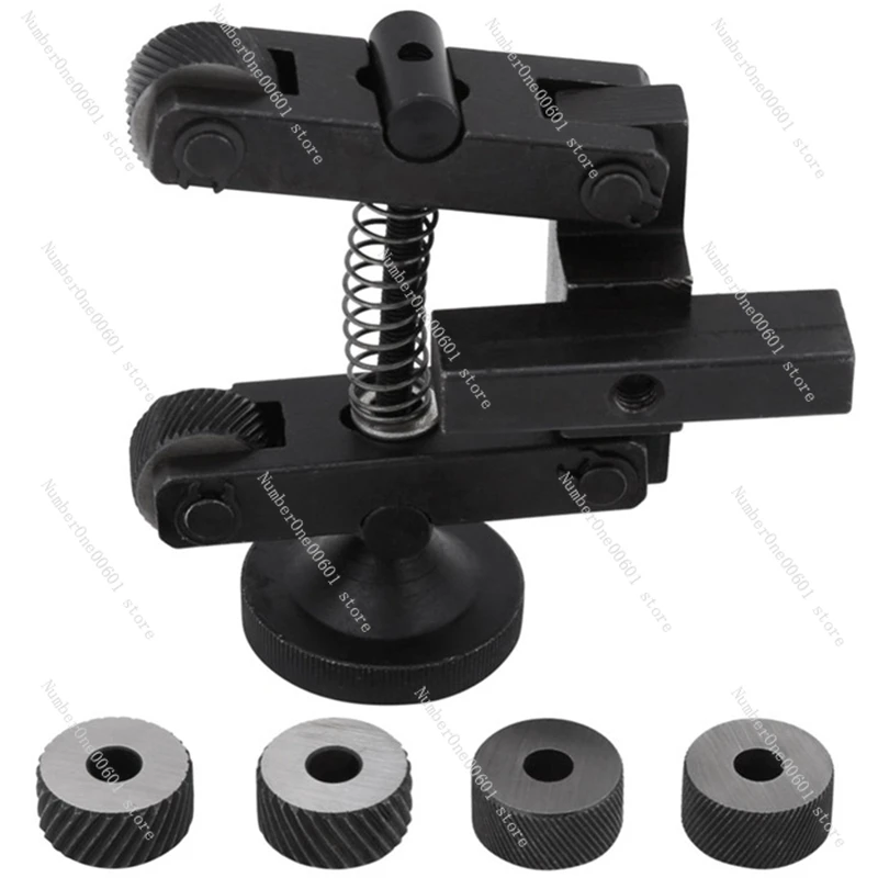 1 Piece Durable Knurling Tool Rack Adjustable Handle Pulley Lathe Tool Knurling Device