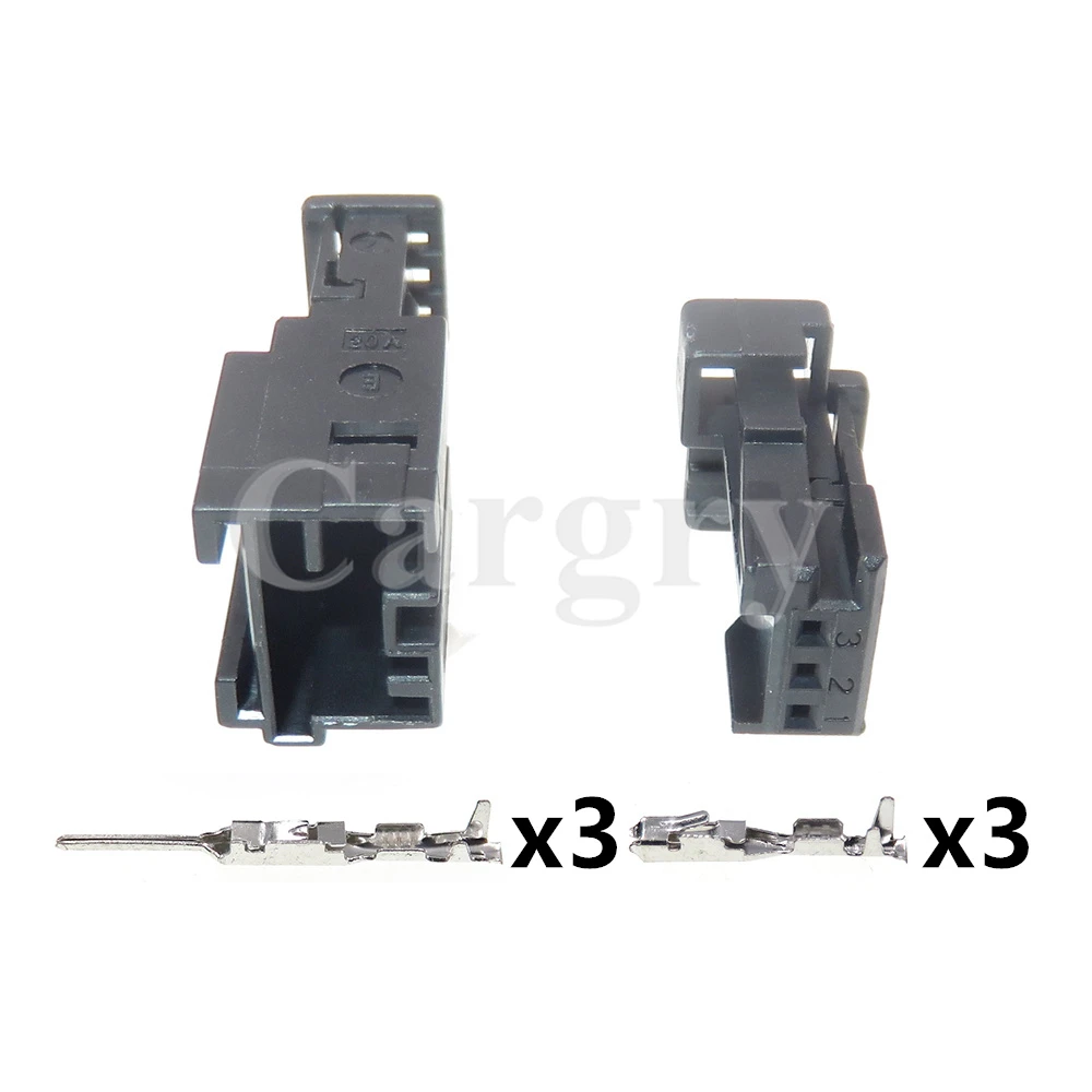 1 Set 3P 953697-1 953698-1 Car Electric Wire Socket AC Assembly Automotive Small Current Male Female Connectors