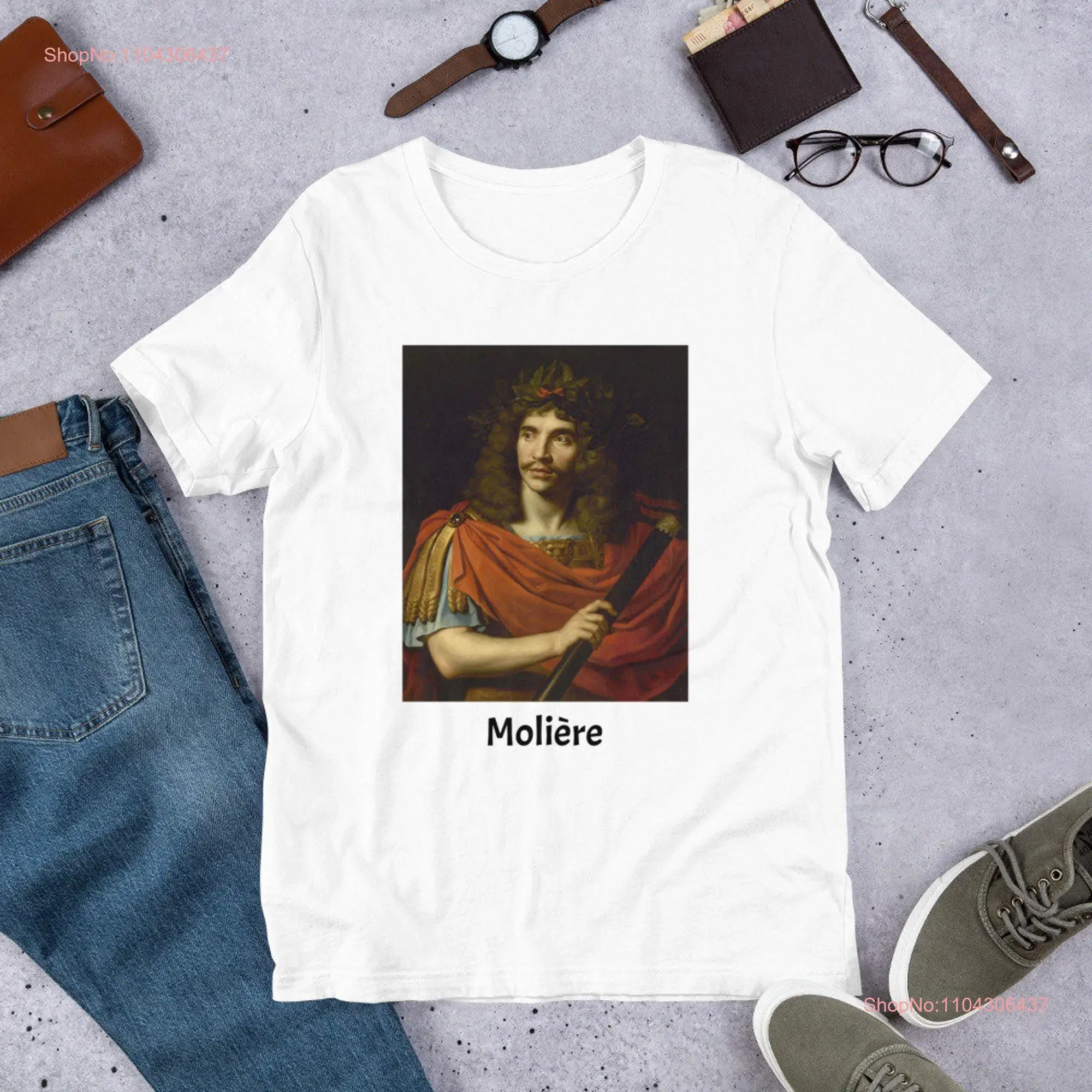 Molière unisex t shirt long or short sleeves