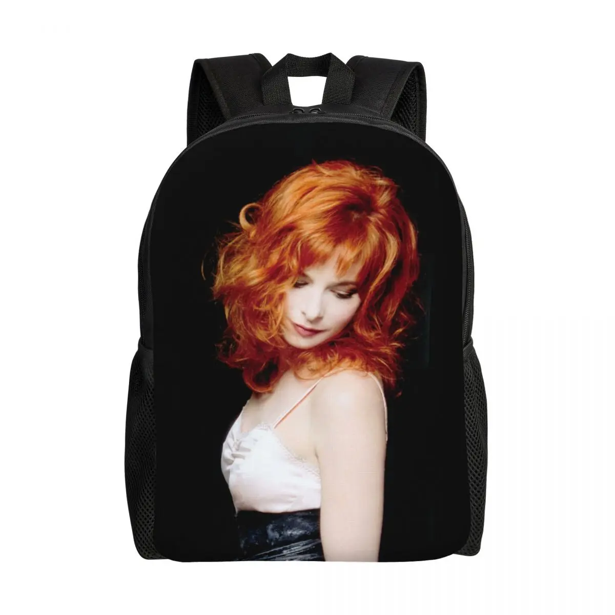 3D Print Beautiful Mylene Farmer Backpack for Girls  French Singer College School Travel Bags  Bookbag Fits 15 Inch Laptop