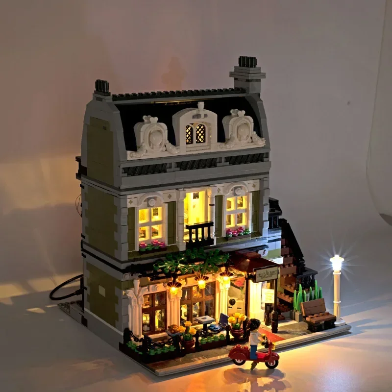 LED-Beleuchtungsset für LEGO Pariser Restaurant 10243, Modell ohne Bausteine