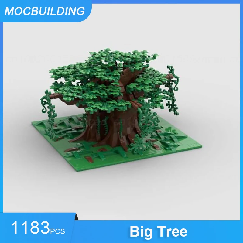 MOC Building Blocks Big Tree Model DIY Assemble Bricks Nature Landscapes Educational Creative Collection Xmas Toys Gifts 1183PCS