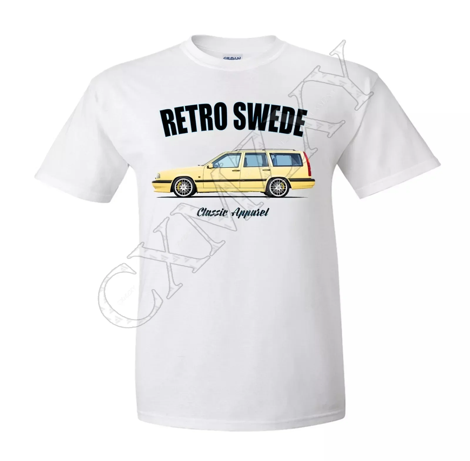 

VOLVOS 850 T5 ESTATE T-shirt. RETRO SWEDE. CLASSIC CAR. SWEDISH. MODIFIED.