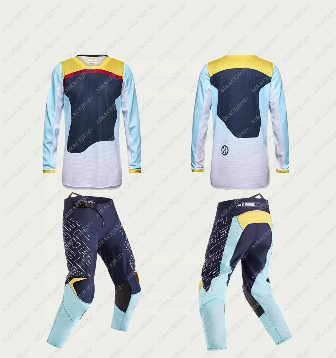 Motocross Mxfox Motorcycle Dirt Bike Protective Gear Set Jerseys Pants Combo Offroad Racing Enduro Motorbike Mountain Men Womens