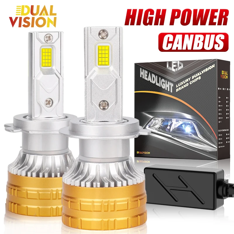 

Canbus H4 LED Headlight 30PCS CSP Chip LED H7 H1 H11 H8 H9 9005 9006 HB3 HB4 300W Fog Light Auto Headlamp 6000K 30000LM 12V 2PCS