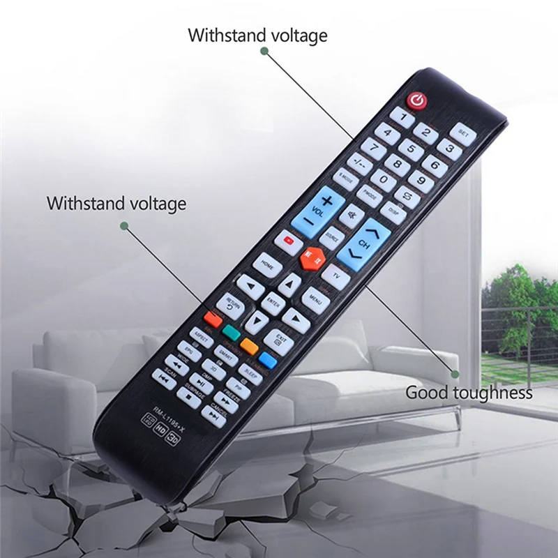 ABGN RM-L1195+X Universal Remote Control Multi-Device Compatibility Easy Setup For TV