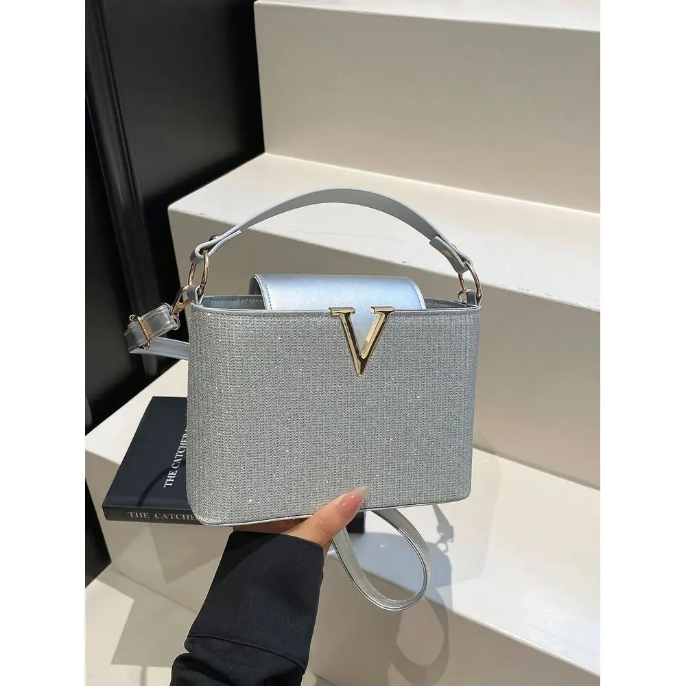 

Womens Handbag Brand Bag, Shiny HighQuality Shiny Tote Bag, 2025 New Fashion Versatile Shoulder Bag, Large Capacity, Fashionabl