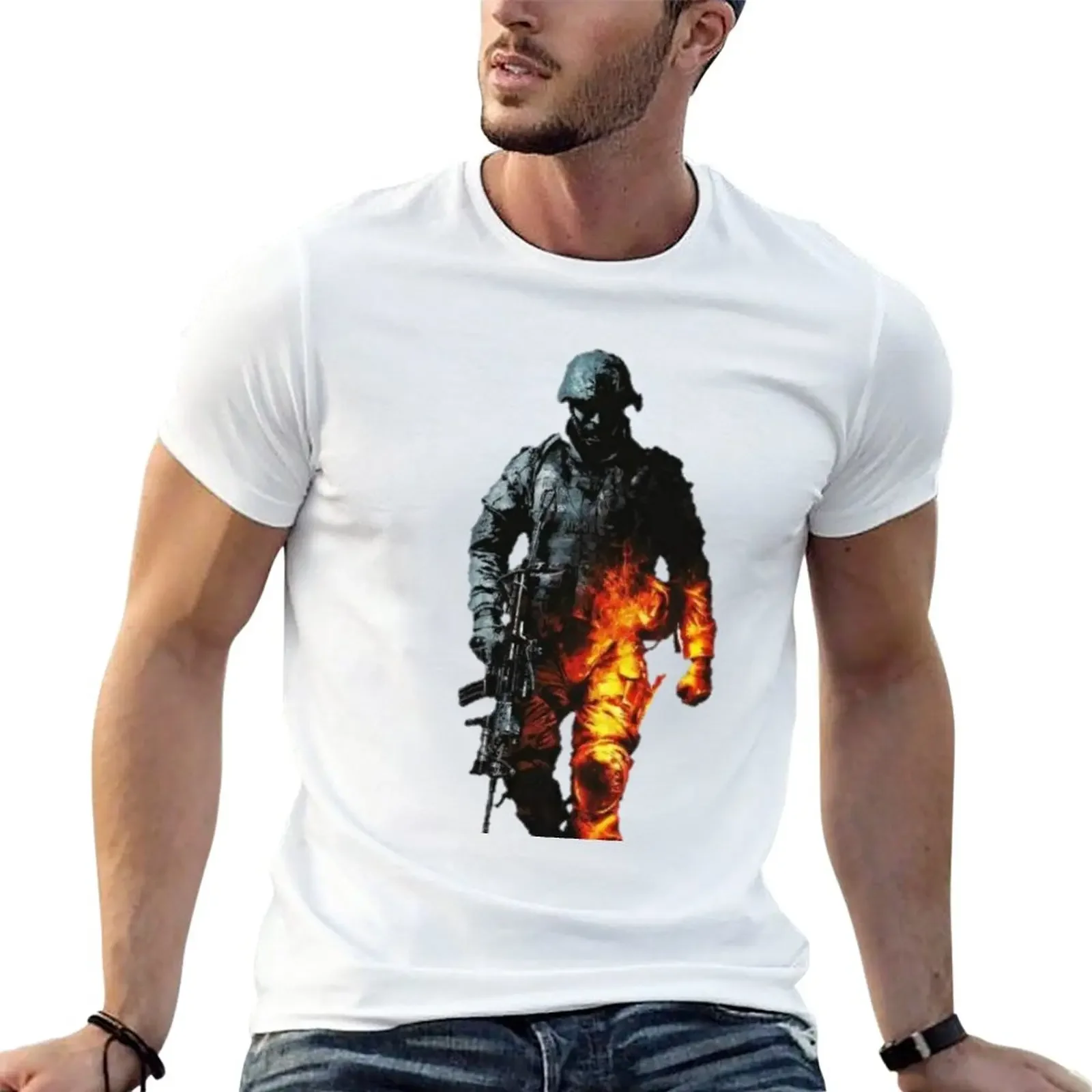 New Battlefield 2042 T-Shirt heavyweights aesthetic clothes man clothes sweat clothing for men