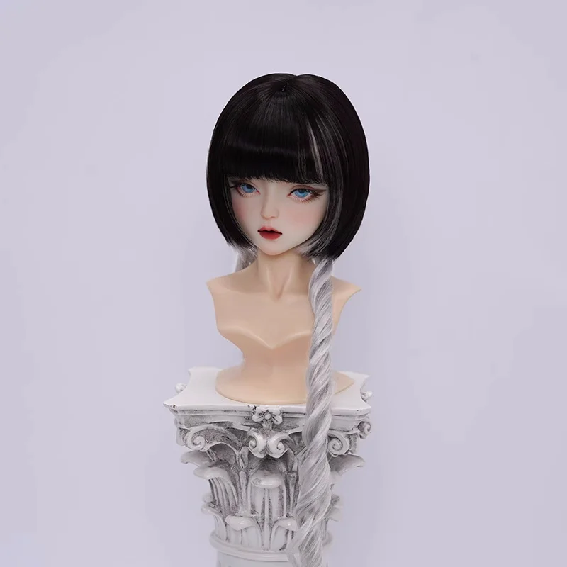 bjd doll clothes are suitable for 1/3 and 1/4 MDD size soft silk gradient jellyfish head long hair doll accessories - Image 5