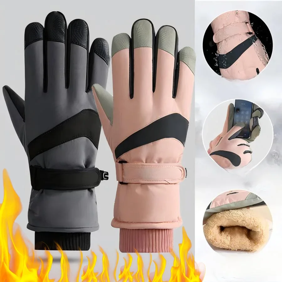 

Ski Gloves Winter Warm Gloves Touchscreen & Waterproof Cold Weather Snowboard Extreme Cold Weather Work Gloves