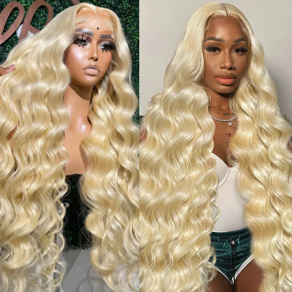 

613 Honey Blonde Lace Frontal Wigs Human Hair HD Lace Frontal Wig 13x4 Transparent Body Wave Lace Front Wigs For Women