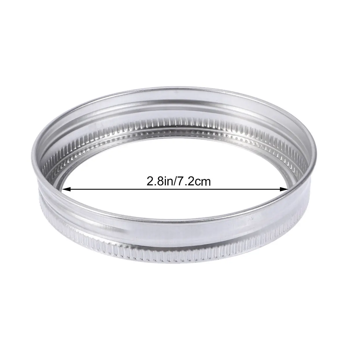 12Pcs Stainless Steel Screw Bands Rustproof Replacement Jar Lid Rings for Wide Mouth Mason Jars Canning Sprouting Seeds