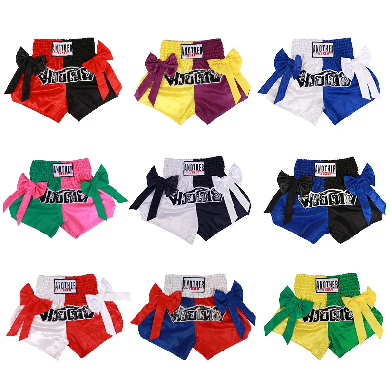 Boxer Shorts Free Fighting Sanda and Kickboxing Trunks Muay Thai Shorts for Men and Women MMA Clothing