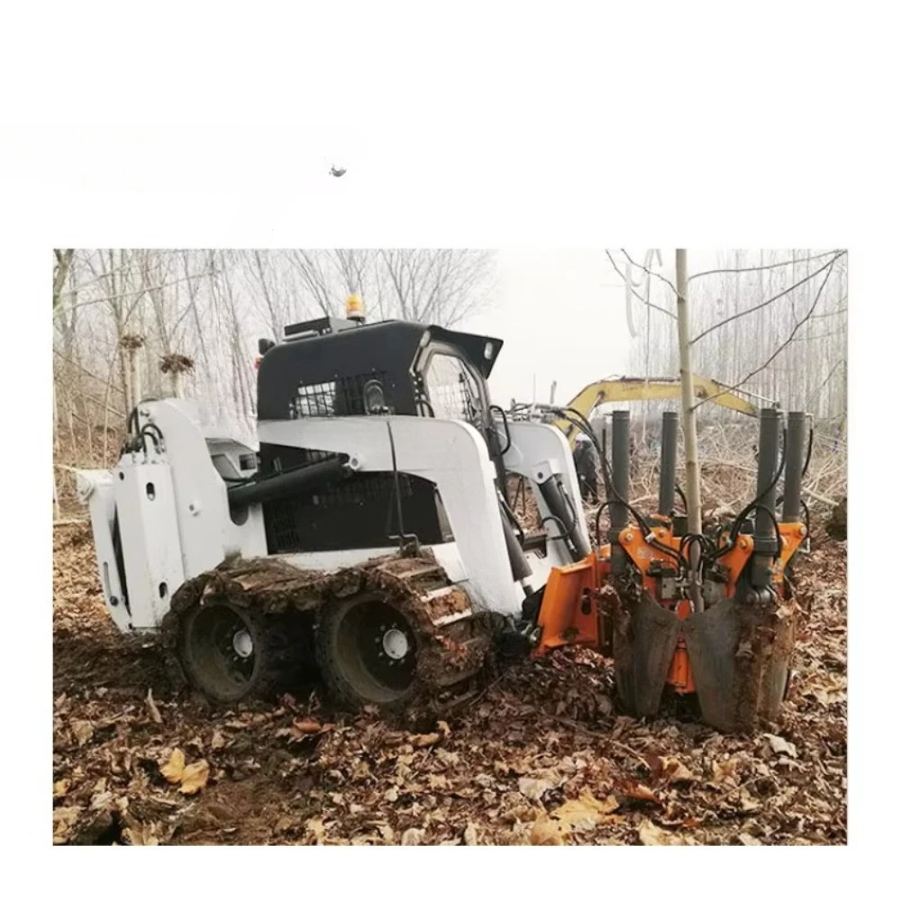 Hot Sale BONOVO BTS60-BTS120 Tree Spade Transplanter Wheel Loader Motor for 3-25 Ton Excavators China Tree Replanting Machine
