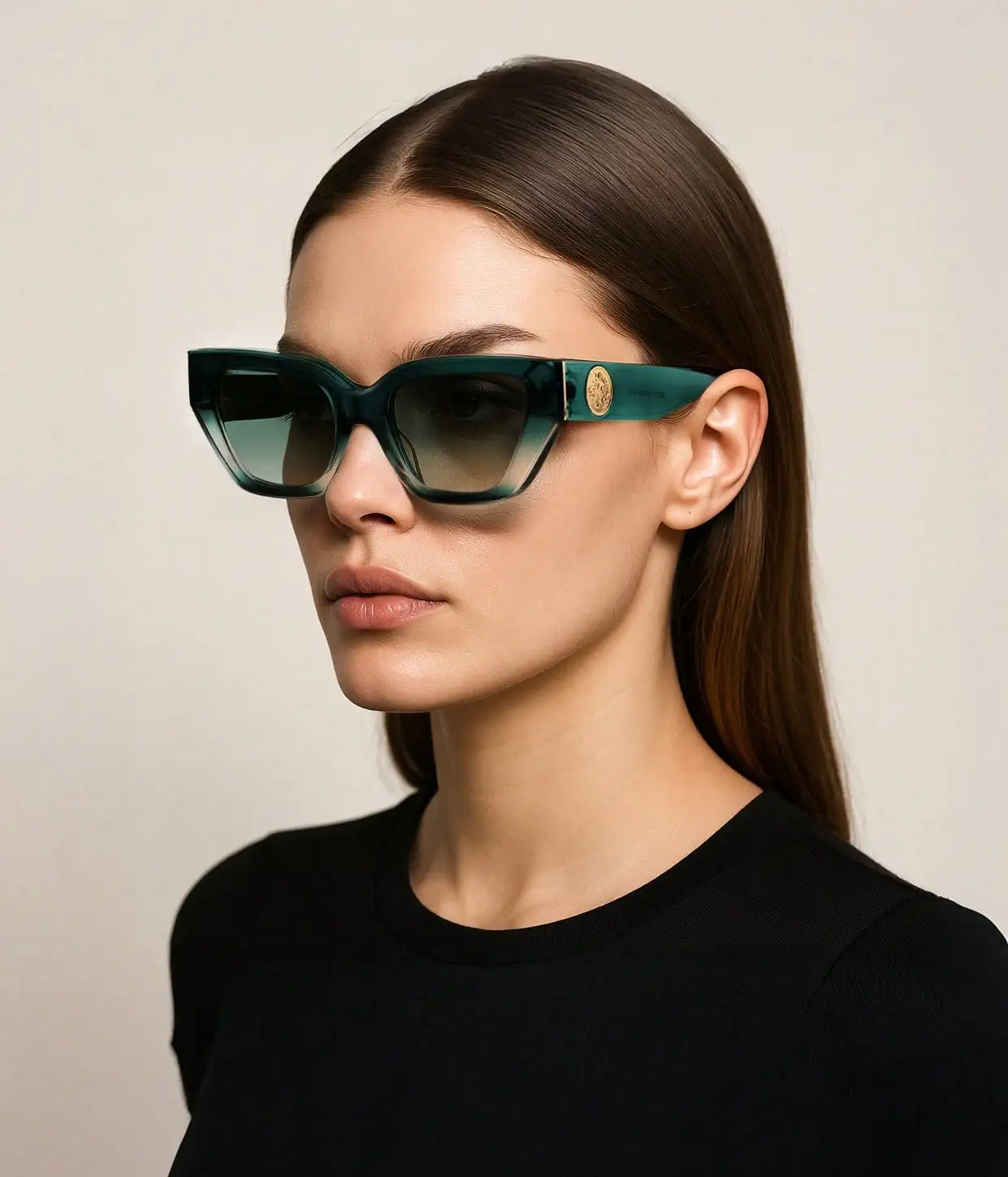 

Ретро-солнцезащитные очки прямоугольной формы с поляризацией для женщин и мужчин, винтажные очки в стиле Y2K, модные солнцезащитные очки в форме кошачьего глаза